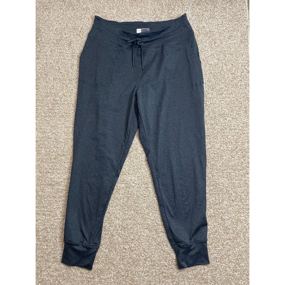 Lole Women's L Gray Lounge Jogger Pants Pull on Pockets